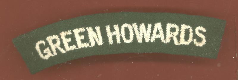 GREEN HOWARDS cloth shoulder title
