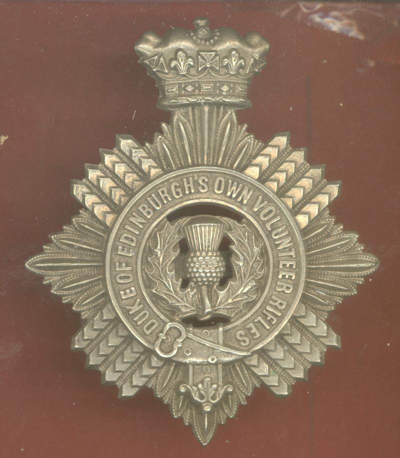 South African Duke of Edinburghs Own Volunteer Rifles Edwardian helmet plate