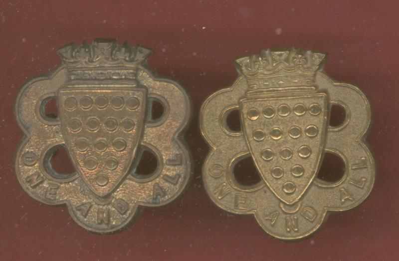 Duke of Cornwalls Light Infantry Victorian OR's collar badges