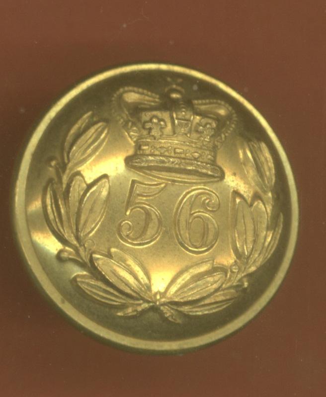 56th West Essex Regiment of Foot Victorian Officer's button