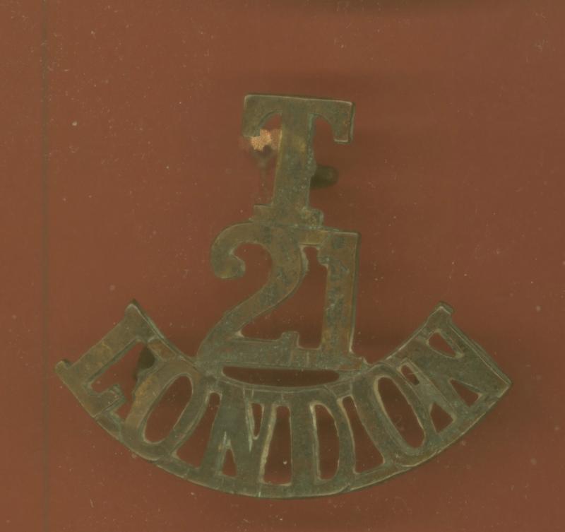 T/ 21 / London WW1 shoulder title