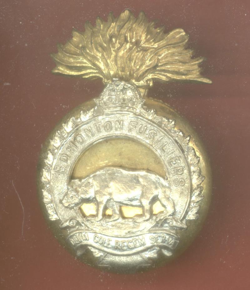 Canadian Edmonton Fusiliers cap badge