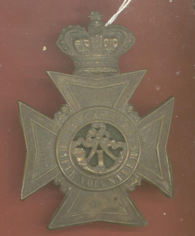 1st Lancashire Rifle Volunteer Corps Victorian helmet plate