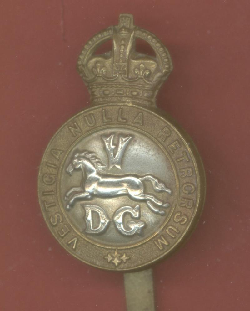 5th (Princess Charlotte of Wales's) Dragoon Guards WW1 OR's cap badge