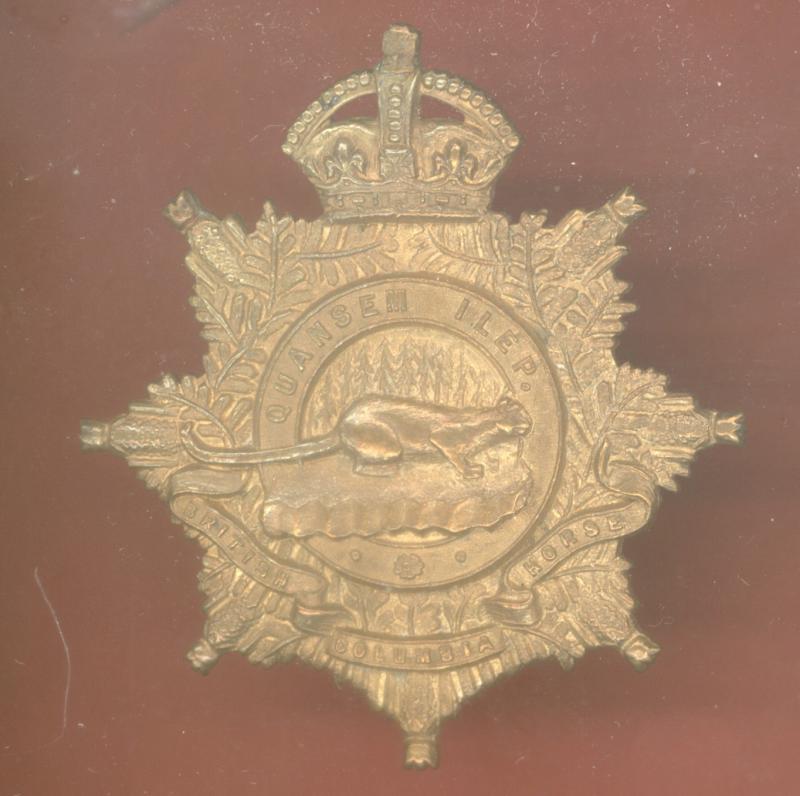 Canadian Militia 30th British Columbia Horse cap badge