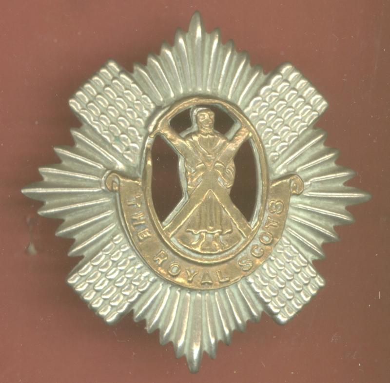 The Royal Scots WW1 OR's glengarry badge