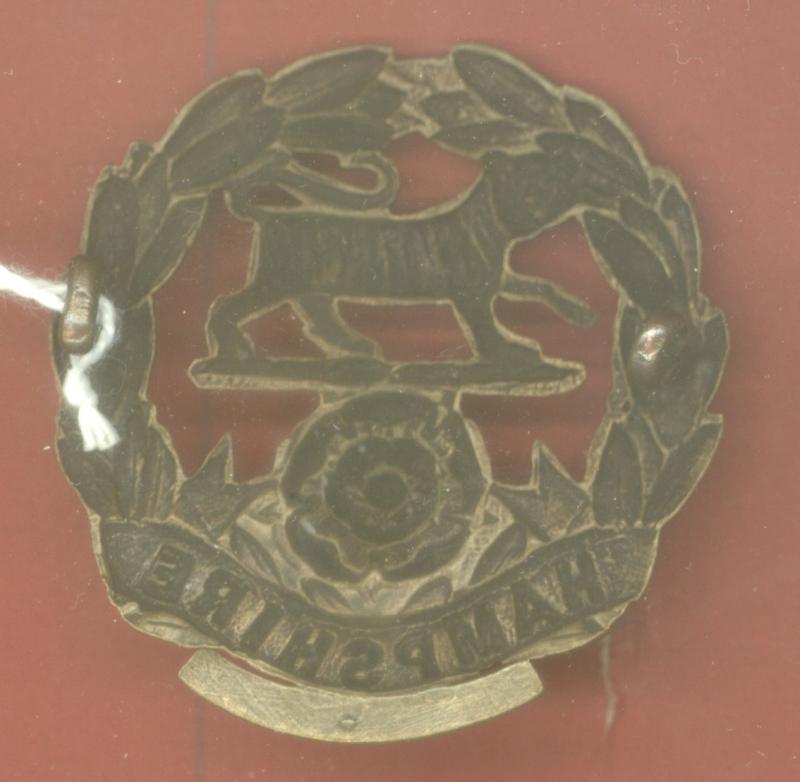 1st (Winchester) VB Hampshire Regiment pre 1908 cap badge.