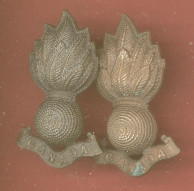 Royal Canadian Engineers Officer's OSD collar badges