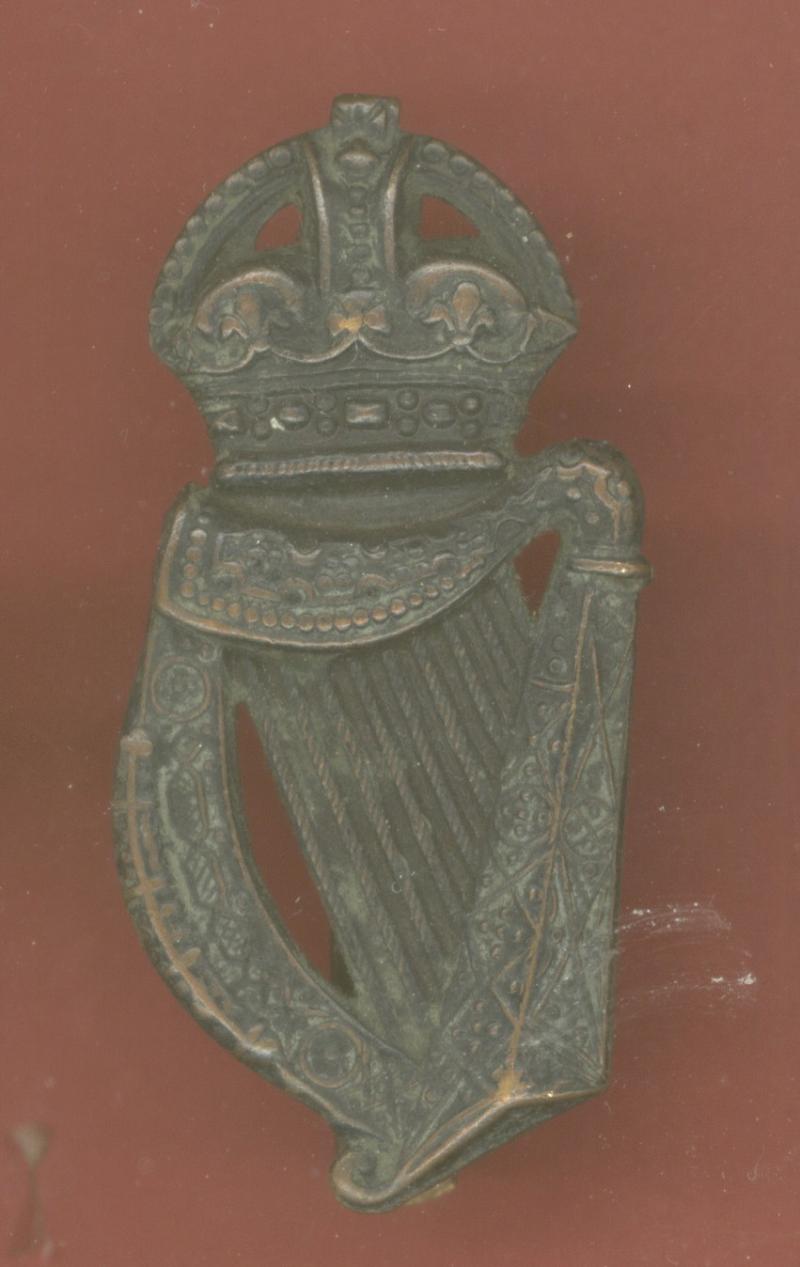 London Irish Rifles WW1 OR’s caubeen badge