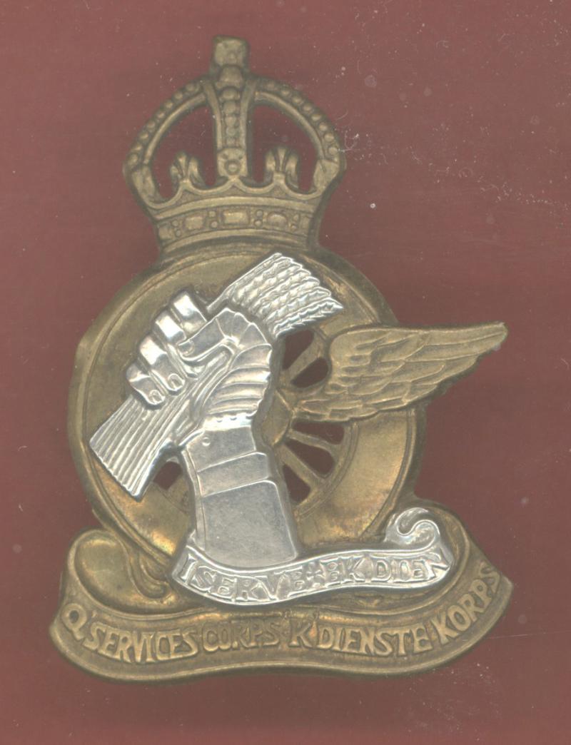 South African 'Q' Service Corps Officer's cap badge