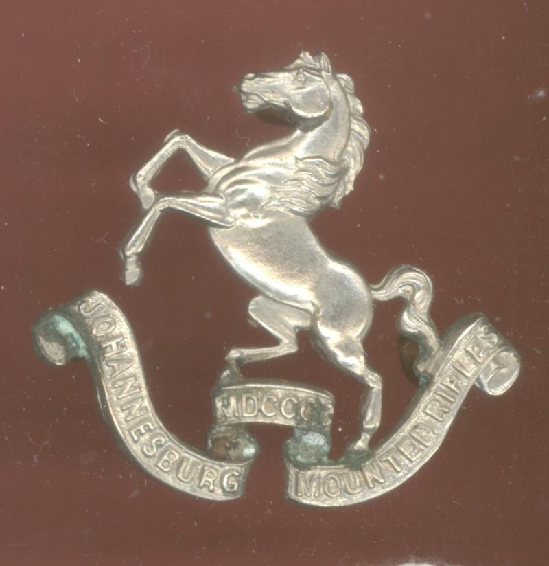 South Africa. Johannesburg Mounted Rifles Edwardian slouch hat badge