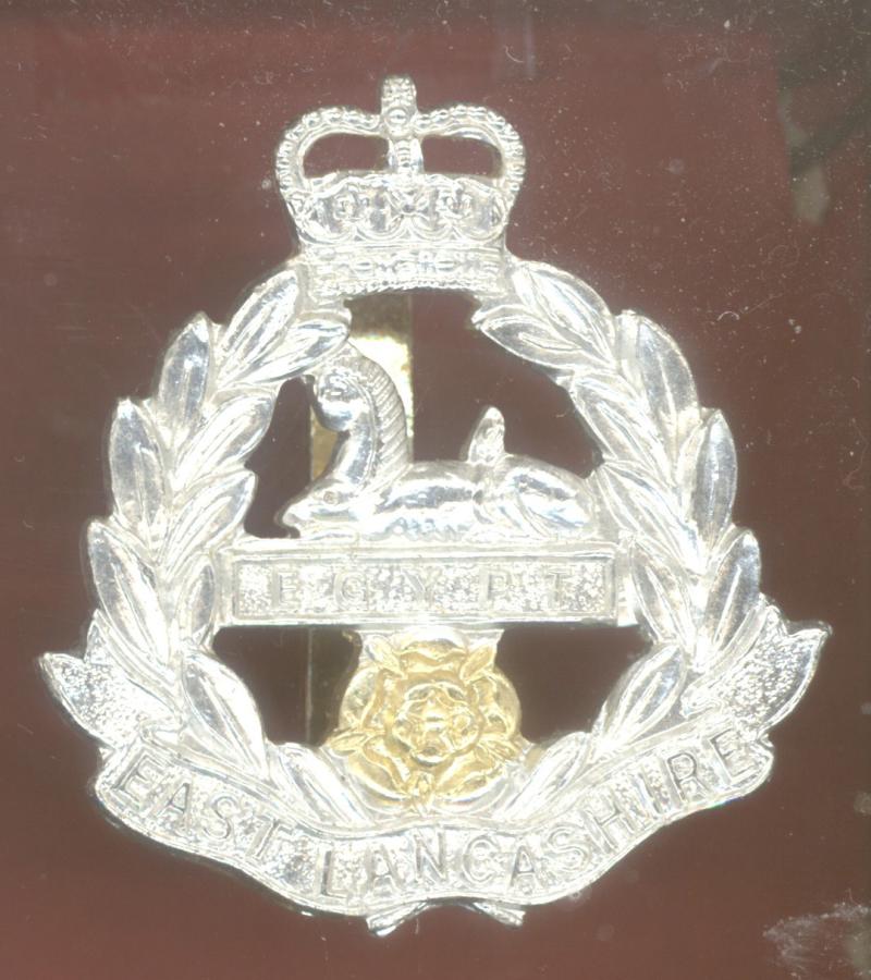 The East Lancashire Regiment staybright cap badge