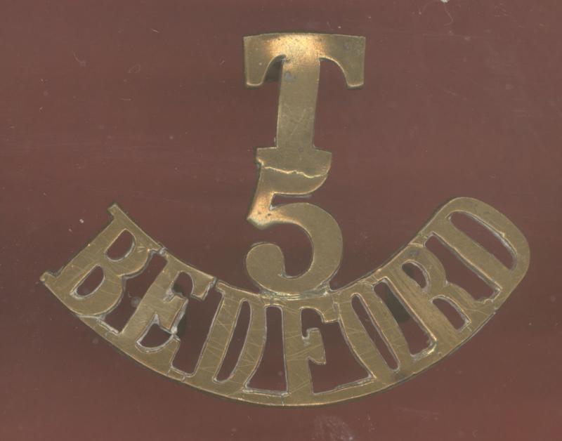 T / 5 / BEDFORD Regiment WW1 shoulder title