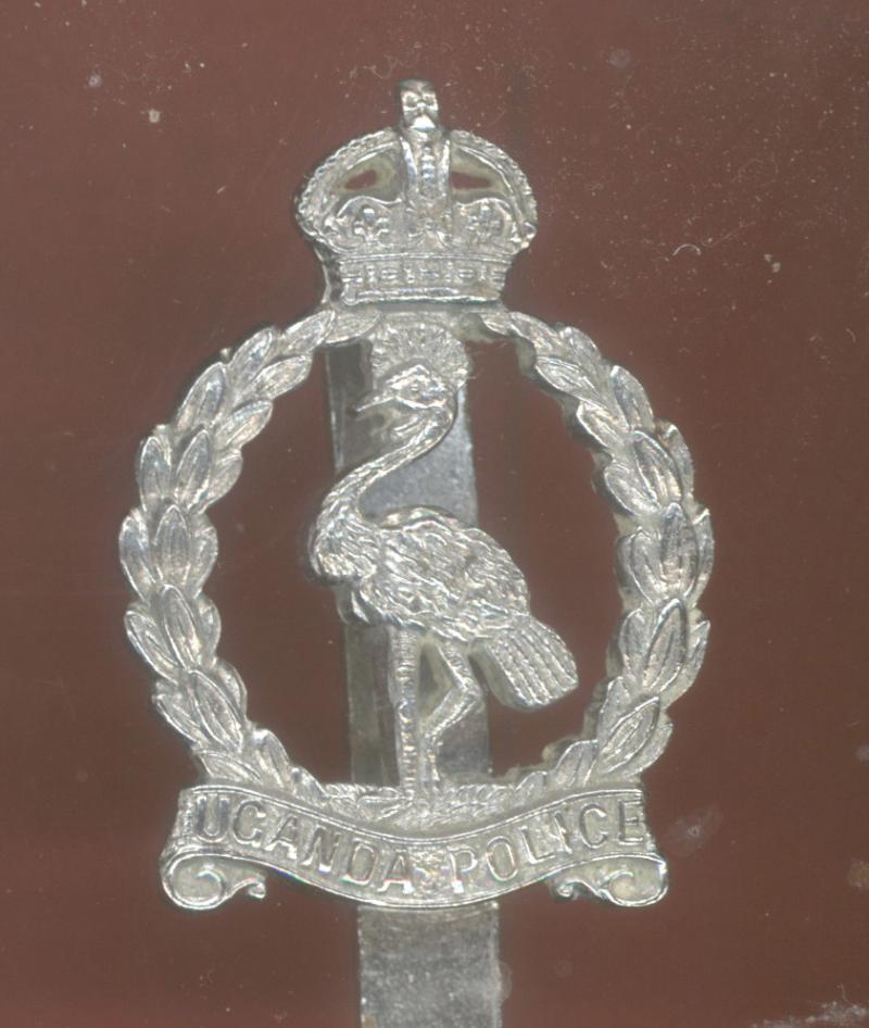 British Colonial Uganda Police Service cap badge