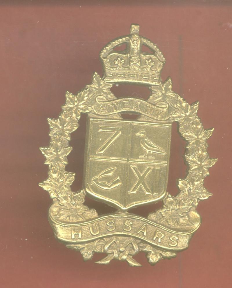 Canadian 7th/11th Hussars WW2 cap badge