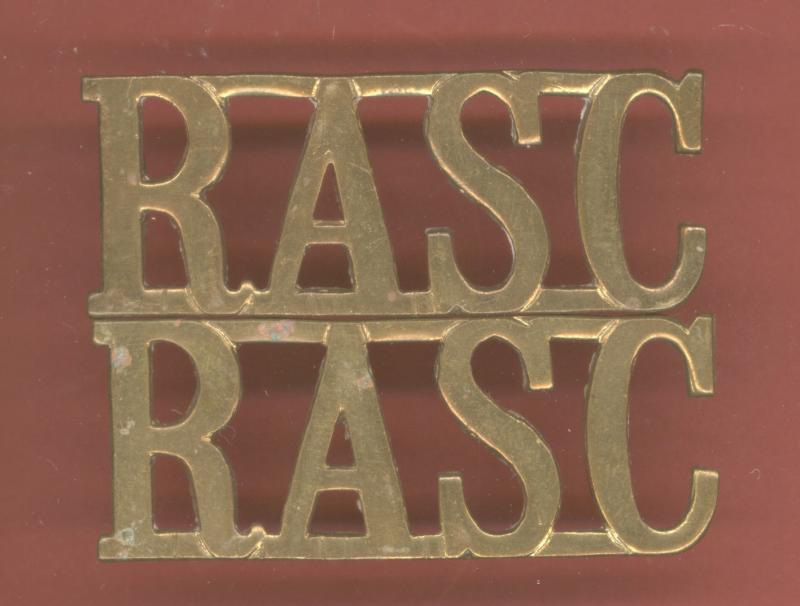 R.A.S.C. Royal Army Service Corps shoulder titles