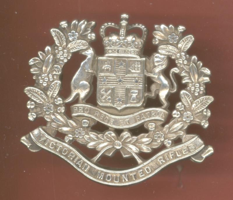 Australian Victorian Mounted Rifles slouch hat badge