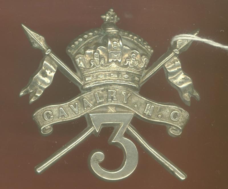 Indian Army 3rd Cavalry Hyderabad Contingent Victorian Officer's helmet badge