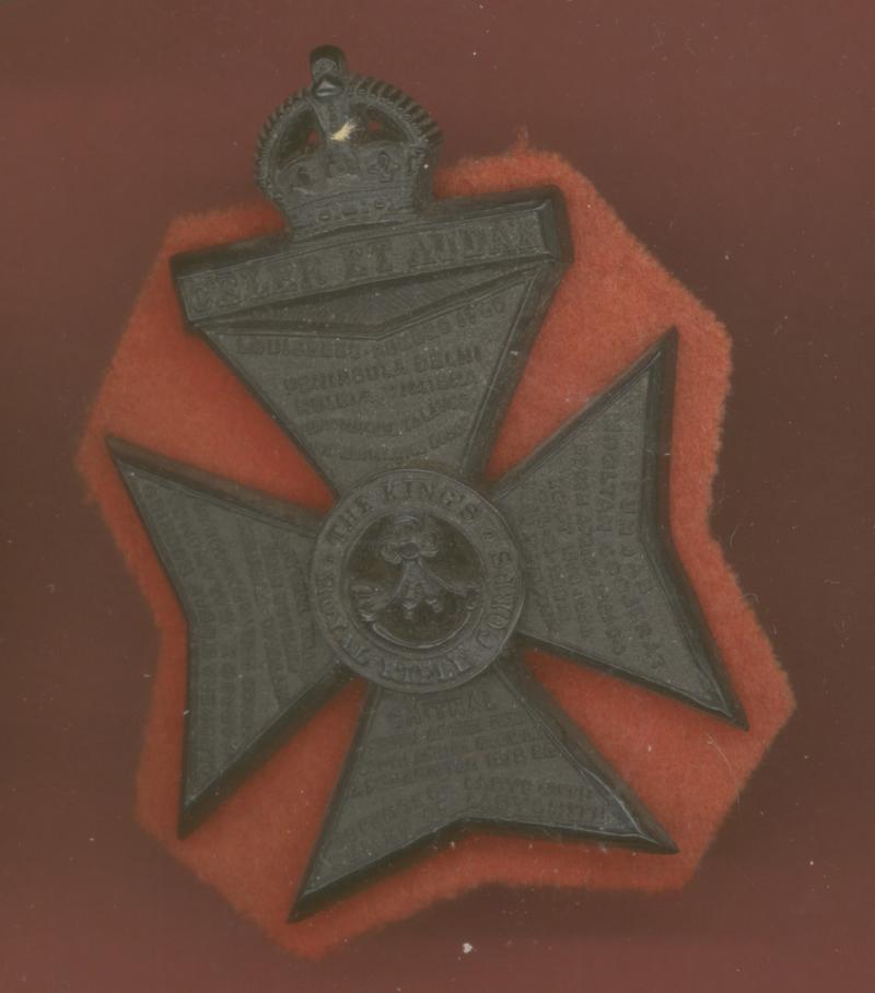 King's Royal Rifle Corps WW2 plastic economy cap badge