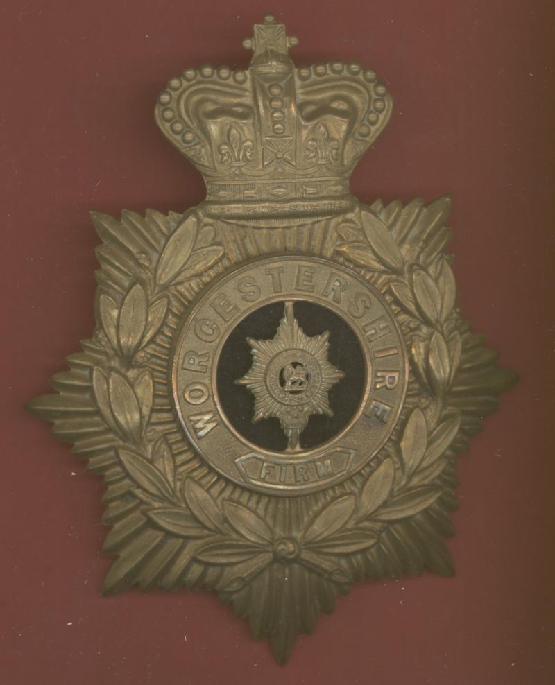 The Worcestershire Regiment Victorian Or's helmet plate