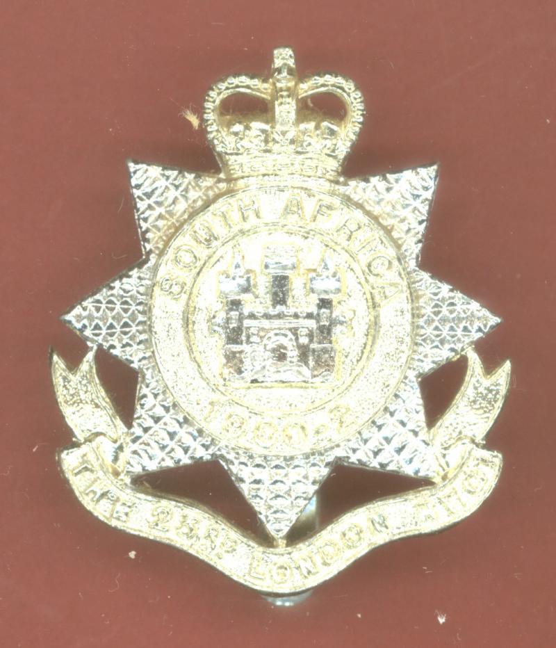 23rd County of London Regiment staybright cap badge