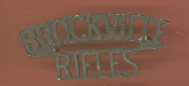 Canadian BROCKVILLE / RIFLES WW2 shoulder title