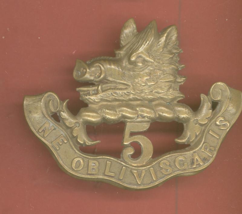 Canadian Militia 5th Bn. Royal Scots of Canada Victorian glengarry badge