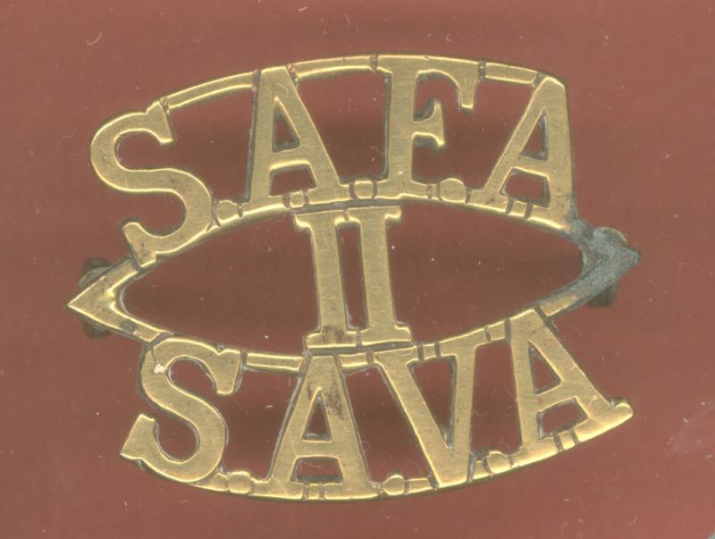South African S.A.F.A. / II / S.A.V.A. shoulder title