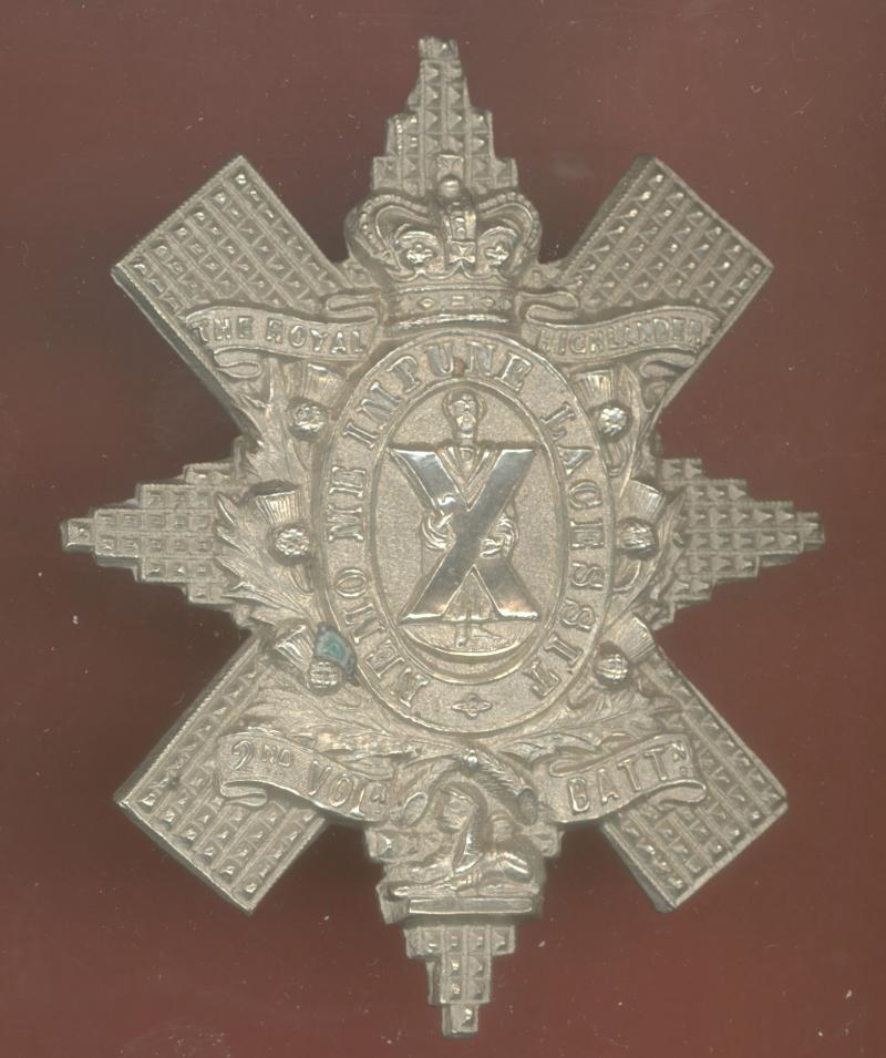 Scottish 2nd VB Black Watch Royal Hldrs Victorian OR's glengarry badge