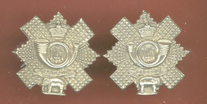 Highland Light Infantry Victorian OR's collar badges