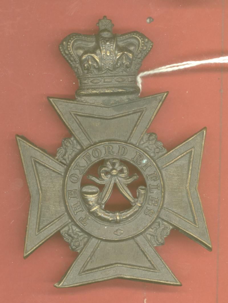 Canadian Militia 22nd Bn. The Oxford Rifles Victorian helmet plate.
