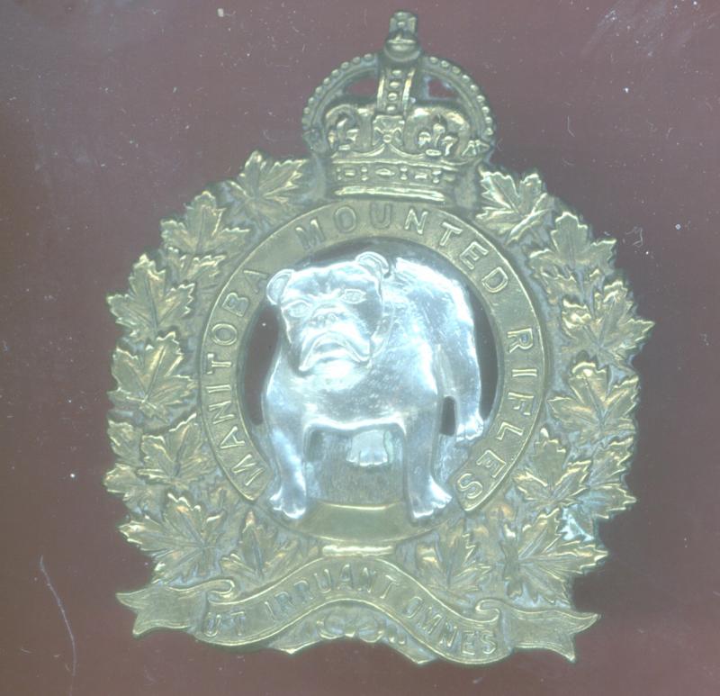 Canadian Manitoba Mounted Rifles cap badge
