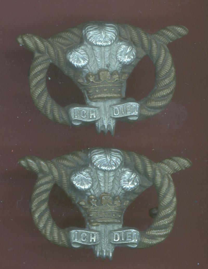 The North Staffordshire Regiment Victorian OR's collar badges