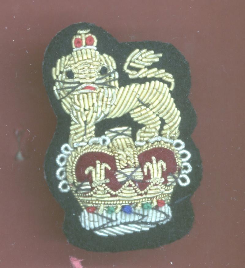 British Army Staff Officer / Brigadier bullion beret badge