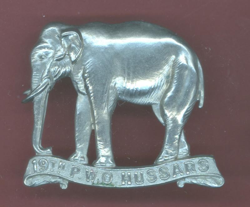 19th Hussars Victorian OR's cap badge circa 1896-1901