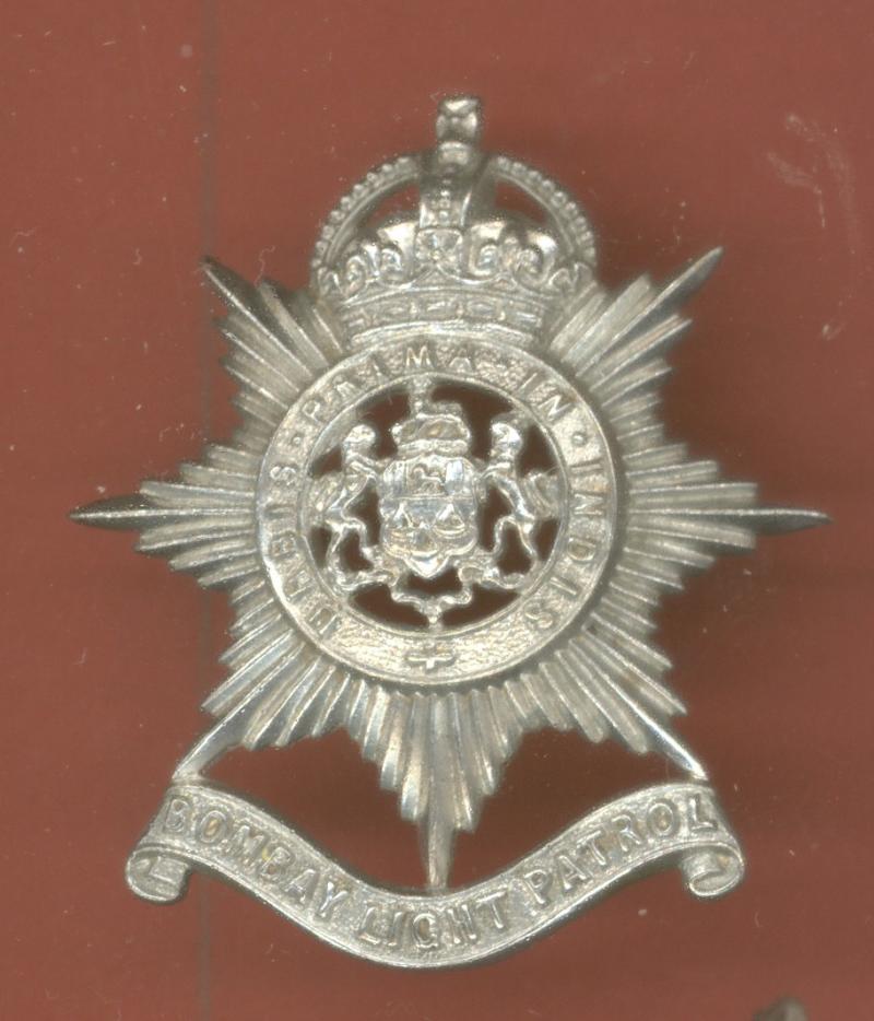 Indian Army Bombay Light Patrol head-dress badge