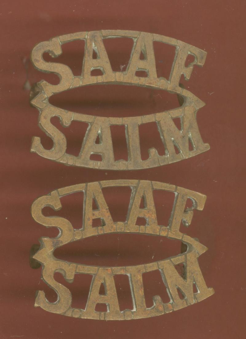 SAAF / SALM South African Air Force WW2 shoulder titles