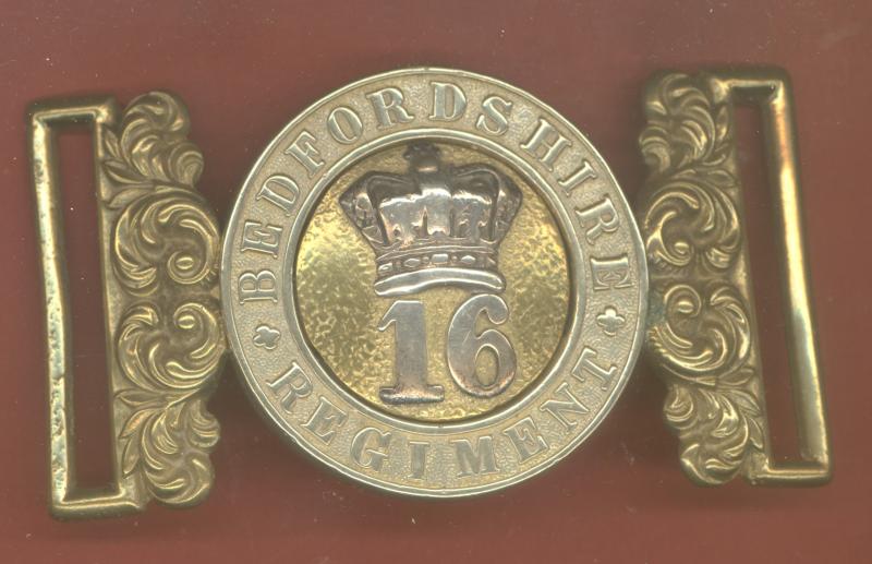 16th (Bedfordshire)Regiment of Foot Victorian Officer's waist belt clasp