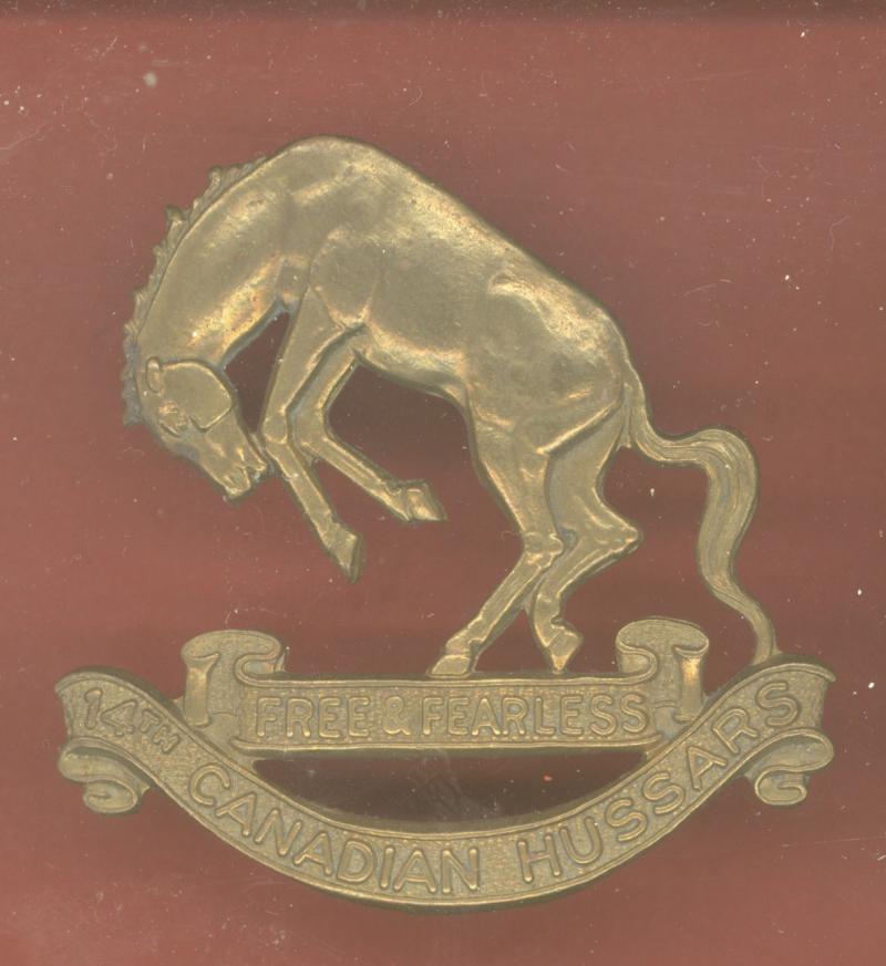 14th Canadian Light Horse Cap Badge