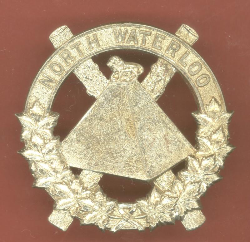 Canadian North Waterloo Regiment glengarry badge