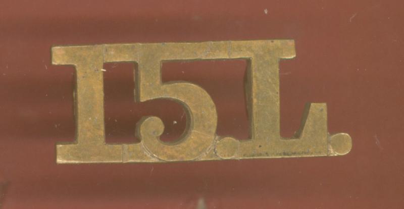 Indian Army 15.L. 15th Lancers shoulder title