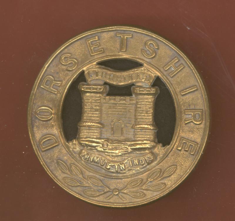 The Dorsetshire Regiment Victorian OR's helmet plate centre.