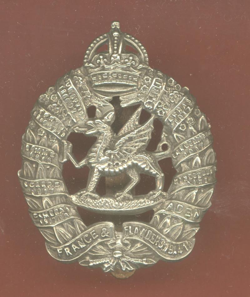 Welsh; 1st Monmouthshire Regiment OR's cap badge