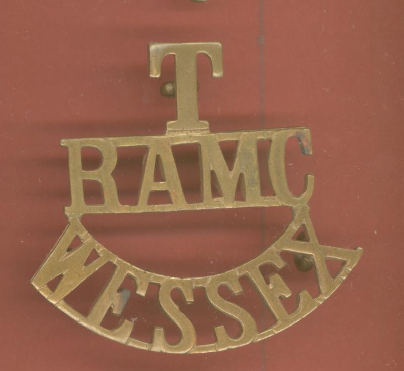 T / RAMC / WESSEX WW1 shoulder title
