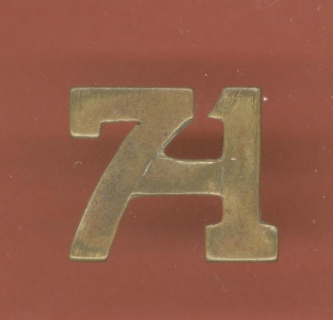 Canadian 71st Woodstock Ontario Bn. WW1 CEF Numerals