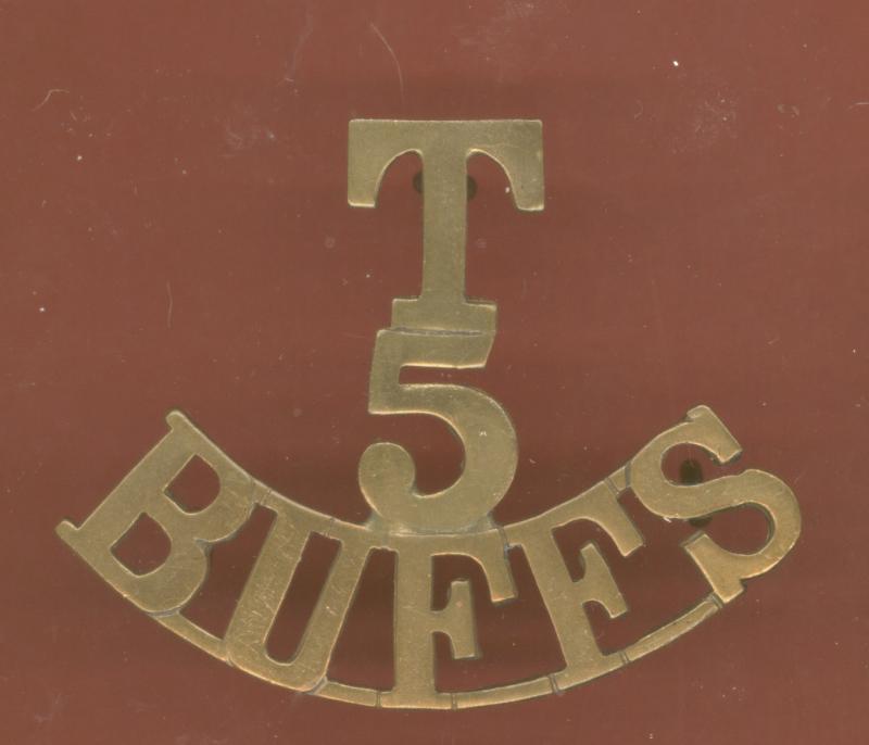 T / 5 / BUFFS WW1 shoulder title.