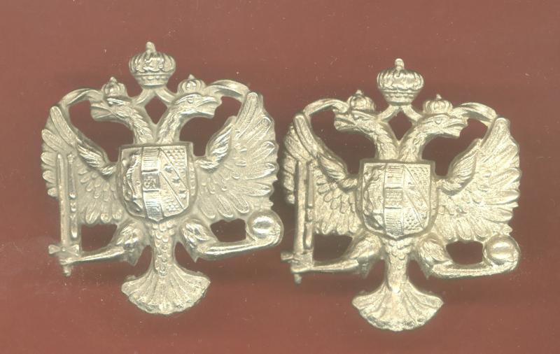 1st King's Dragoon Guards OR's collar badges