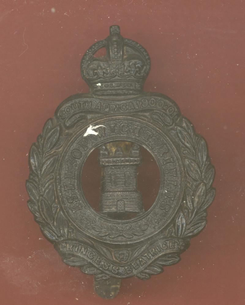 8th Bn. Hampshire Regt., Isle of Wight Rifles WW1 cap badge