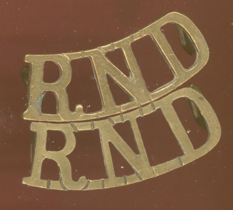 R.N.D. Royal Naval Division WW1 shoulder titles