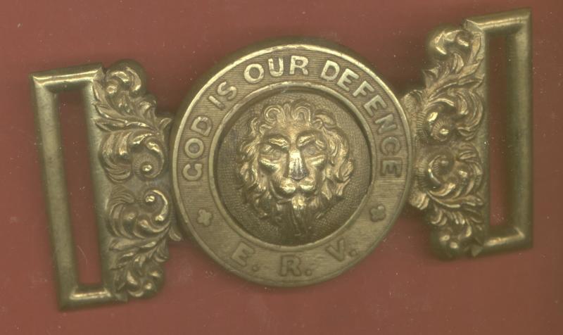Scottish Edinburgh Rifle Volunteers Victorian waist belt clasp